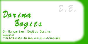 dorina bogits business card